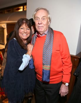 Uschi Nerke with husband Guenther Petersen , Roncalli Grand Cafe opening at the Levanthehaus Hamburg on 01.12.2015