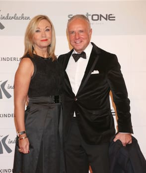 Michael Rummenigge and wife Carolin , Kinderlachen Gala 2015 at the Westfalenhalle Dortmund on 28.11.2015
