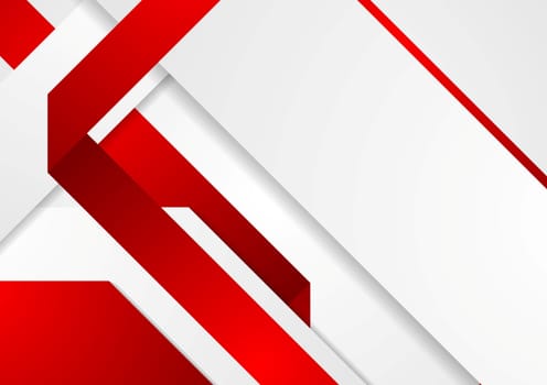 Bright tech corporate red and white background