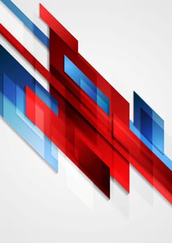 Blue and red hi-tech motion design