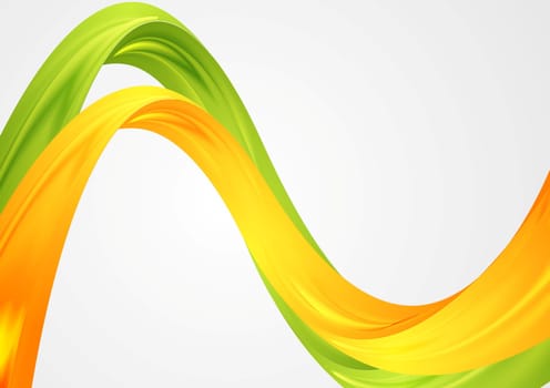 Colorful blurred waves