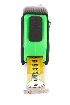 measuring tape for tool roulette  on white background