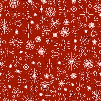 very abstract seamless snow fall background colored with white stars
