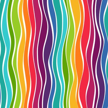 seamless multi colored background with vertical waves
