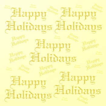 Text of colored painted letters happyholidays a modern design