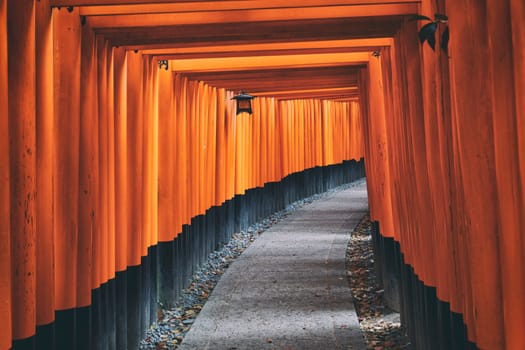 Fushimi Inari Shrine Torii temple in kyoto Japan