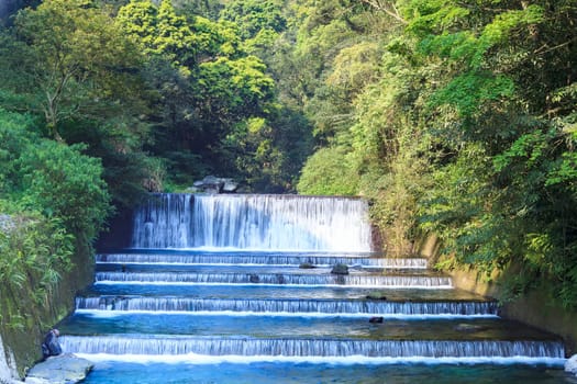 The beautiful river on north of Taiwan barrel river