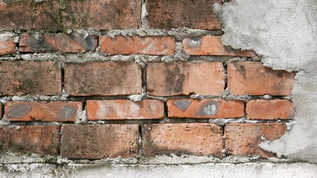 Brick wall background of exterior building