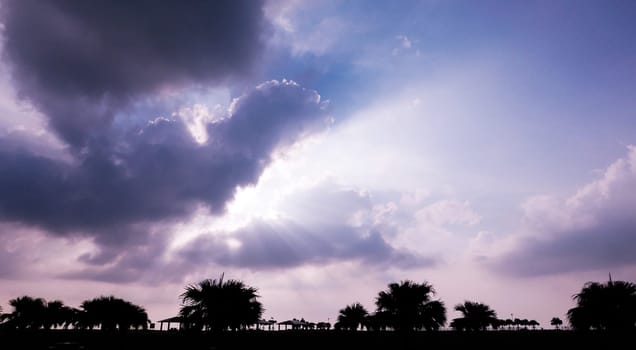 Romantic gradient sky