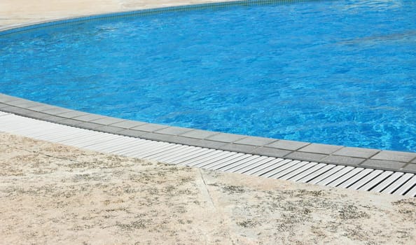 Outdoor swimming pool closeup