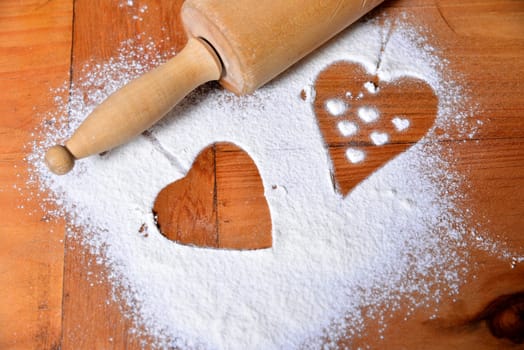 Bake the heart of flour