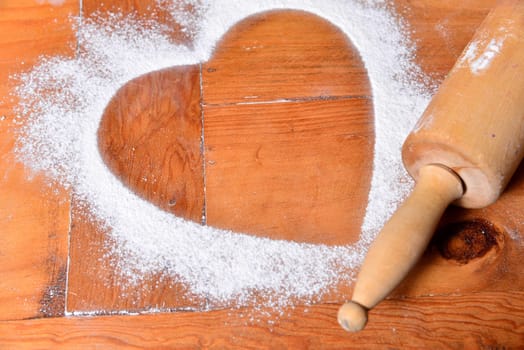 Bake the heart of flour
