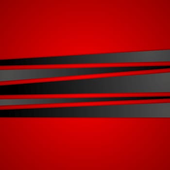 Black stripes on red background