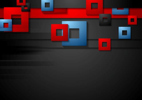 Dark corporate geometric background