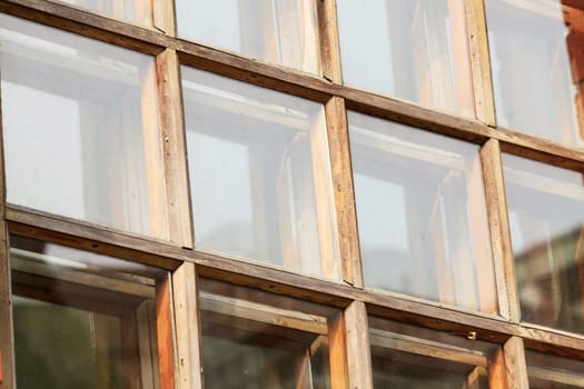 The old window of old wooden house