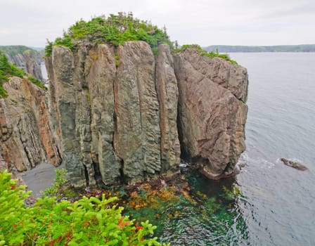 Dramatic Rocks on the Skerwink trail in Newfoundland