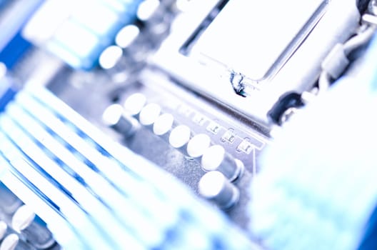 Over exposed detail of a computer using as background