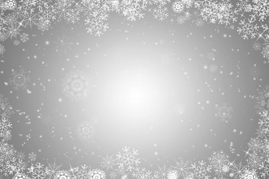 Christmas background with snowflakes