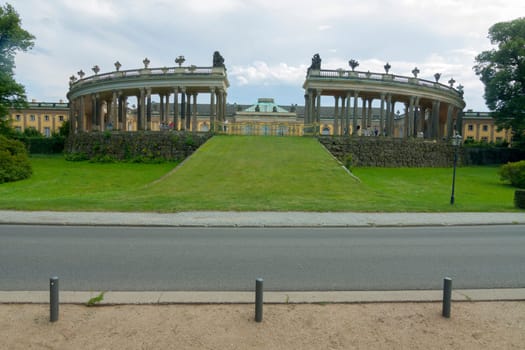 Sanssouci Castle taken from public land