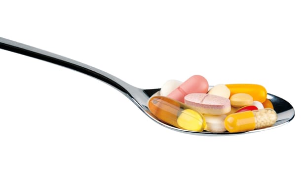 Spoon with pills