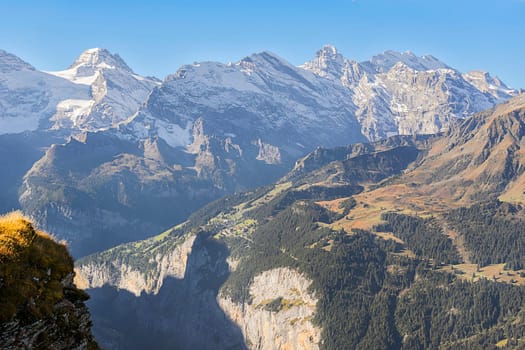 View into the Lauterbrunnen Valley