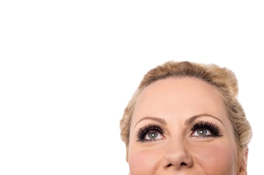 Cropped image of a beautiful middle aged woman