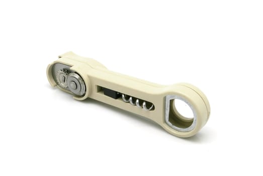 isolated kitchen tool can opener on white background
