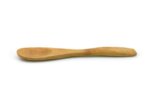 Wooden Spoon on White Background