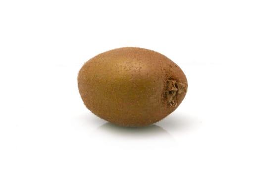 kiwi fruit / kiwifruit with shadow on white background