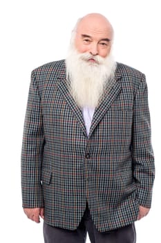 Image of a senior man posing to camera