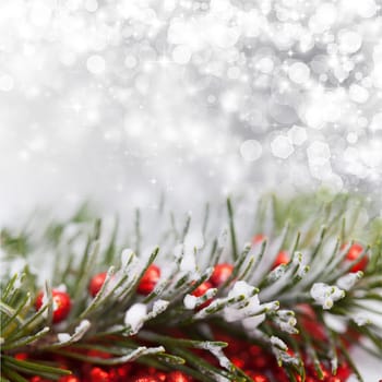 Abstract Christmas background with stars and  snowflakes