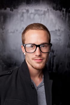 Good looking men, studio shot, metrosexual gay, casual clothing