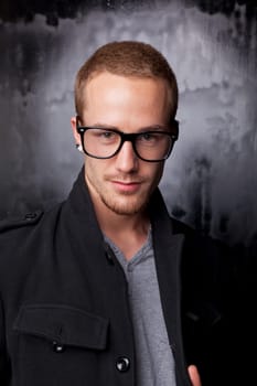 Good looking men, studio shot, metrosexual gay, casual clothing
