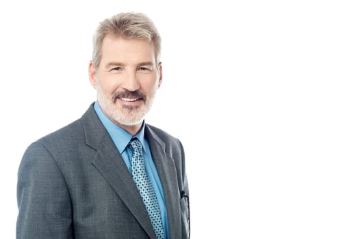 Image of a confident smiling businessman