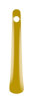 Plastic shoehorn isolated on white background