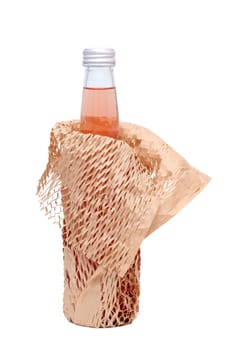 drink bottle with wrapping paper