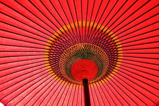 Japanese red umbrella