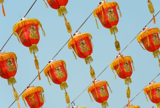 Chinese red lantern (decoration for Chinese New Year Festival)