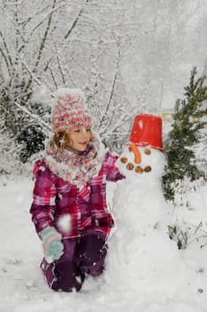 Child with Snowman