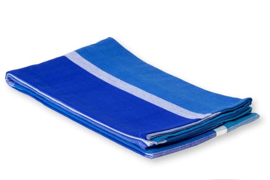 Tablecloth in fabric on a white background