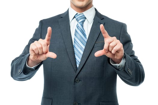 Business professional isolated on white