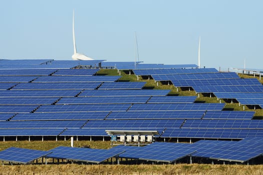 Large solar cell system