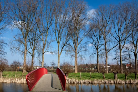 Connected by a red bridge