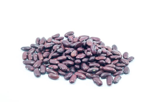 Red kidney bean isolated on white background, stock photo