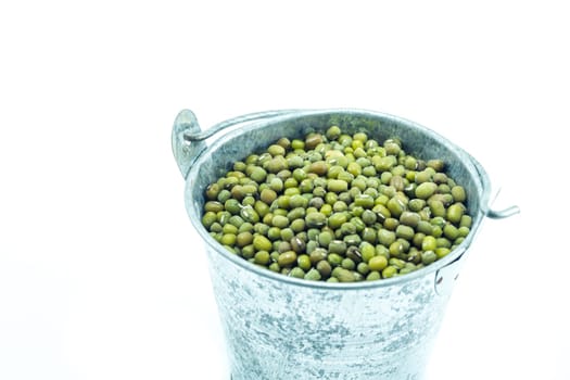 Group of green nut isolated on white background, stock photo