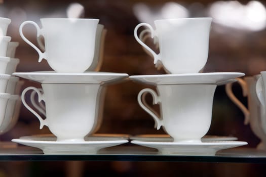 Teacups in the store
