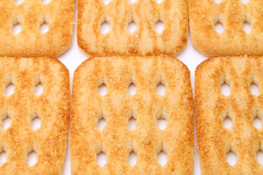 Sweet sugar cookies as background
