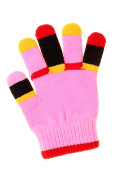 colorful child woolen glove