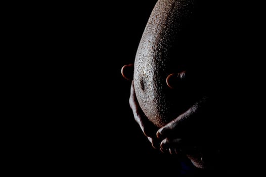 Belly of a pregnant woman