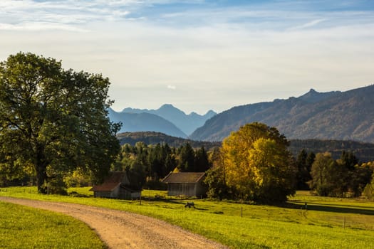Autumn offers plenty of sunshine and warmth - a landscape in Bavaria